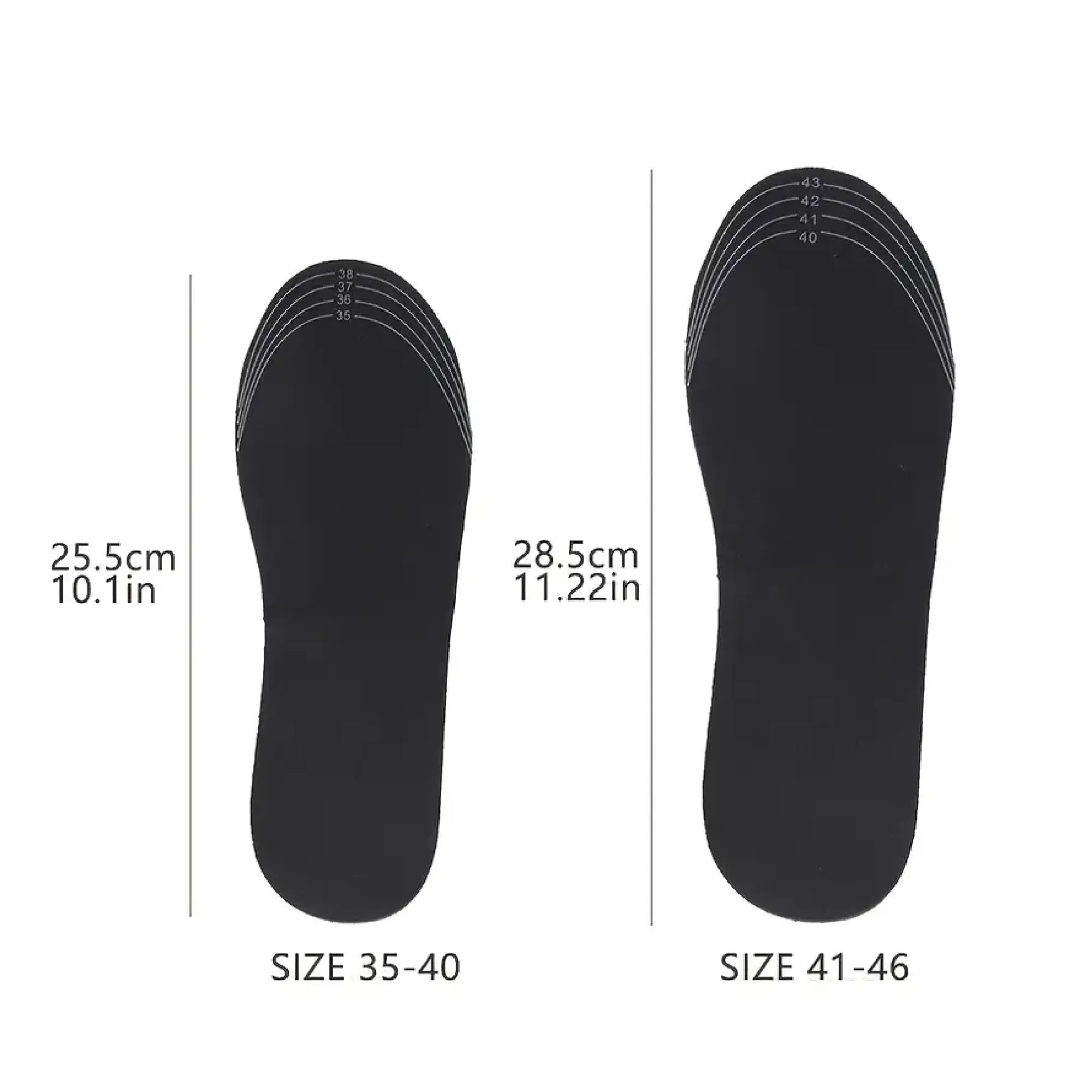 1pair USB Heated Shoe Insoles Electric Foot Warming Pad Feet Warmer Sock Pad Mat Winter Outdoor Sports Heating Insole Winter Warm