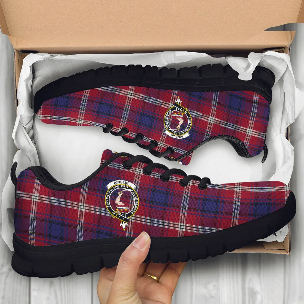 Ainslie Tartan Sneakers with Family Crest