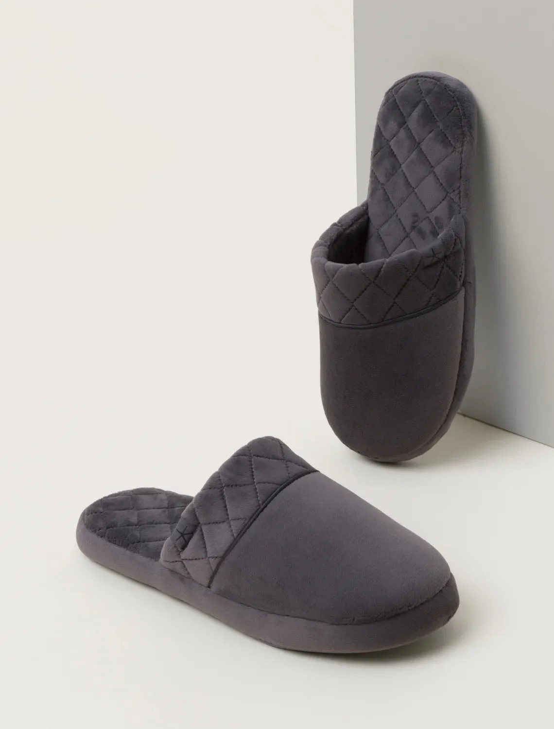 Barefoot Dreams LuxeChic® Slippers in Carbon