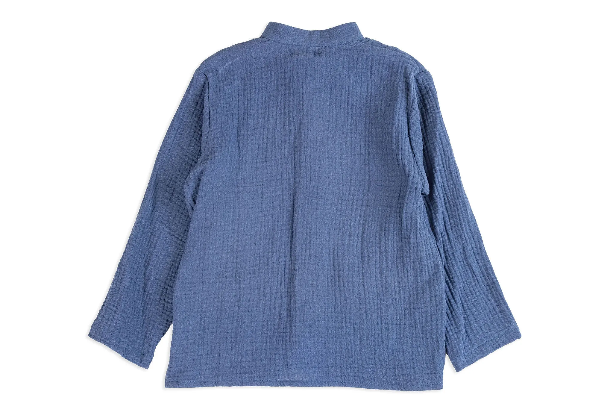 Blue Cotton Boy Shirt