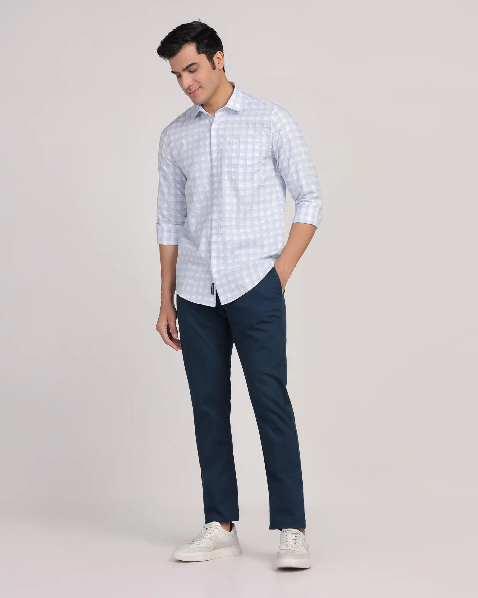 Casual Blue Check Shirt - Torin