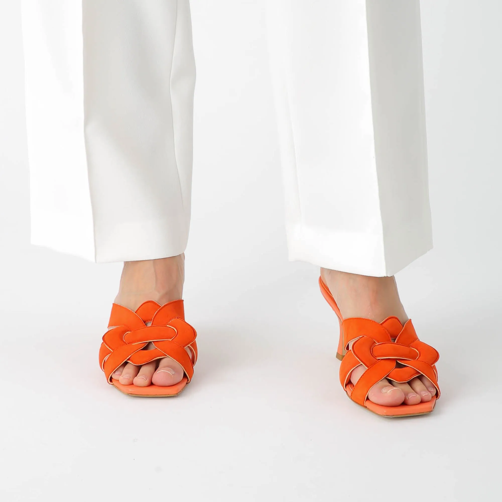 CYNTHIA high heel sandal - Tangerine