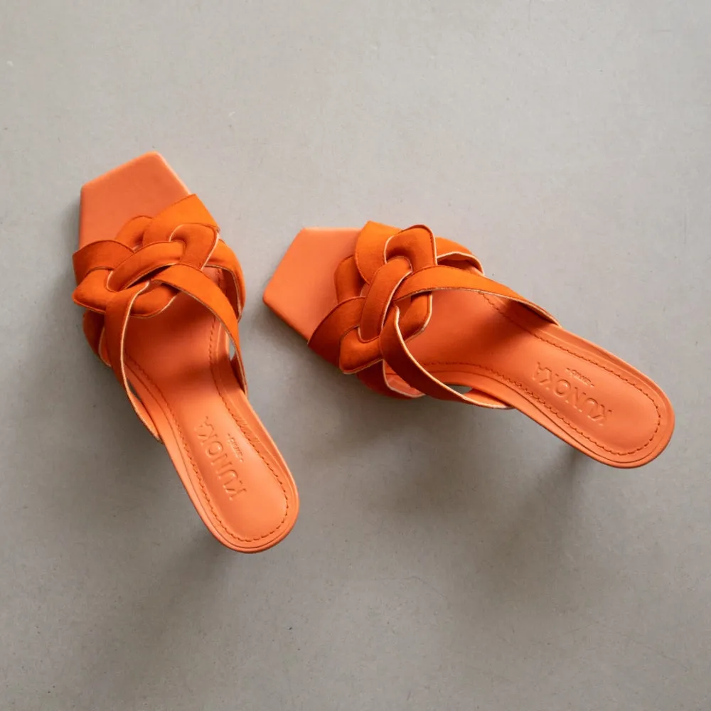 CYNTHIA high heel sandal - Tangerine