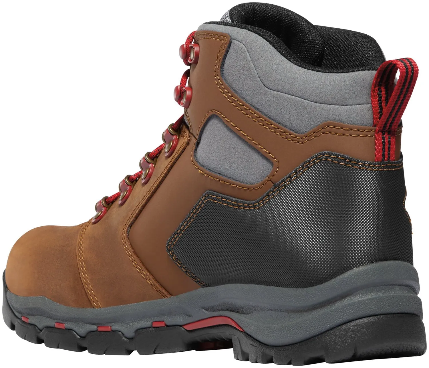 Danner Mens Vicious NMT Brown/Red Leather Work Boots