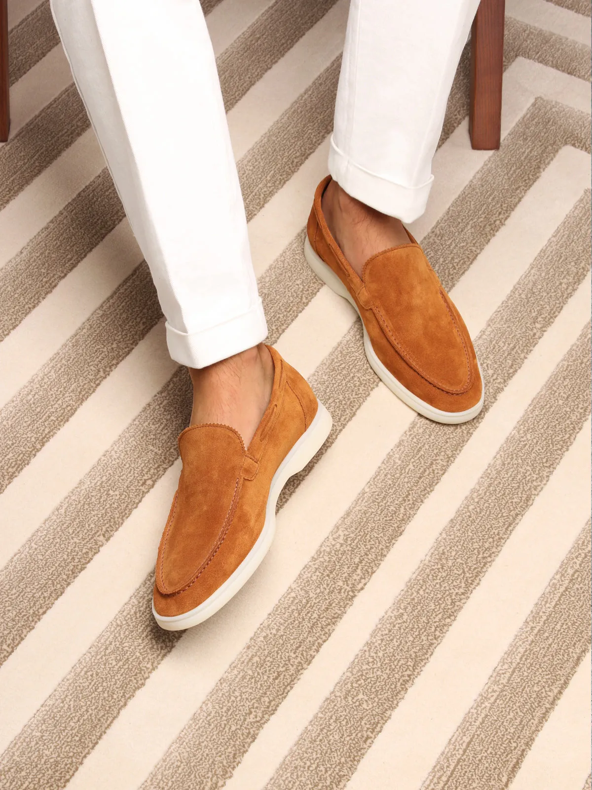 Dark Apricot Yacht Loafers