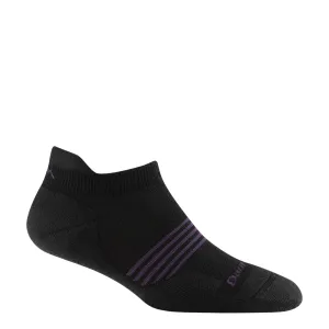 Darn Tough Women's Element No Show Tab Lightweight Running Sock in Black