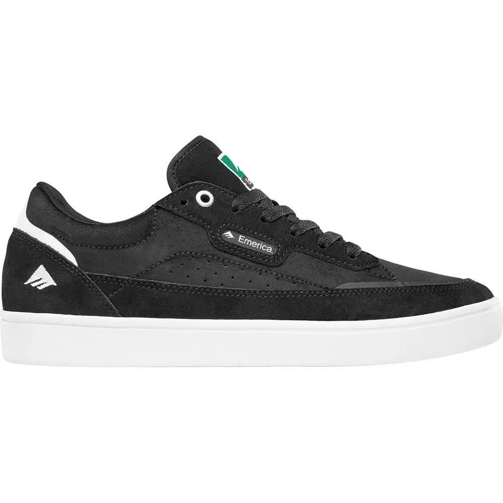 Emerica Footwear Gamma Black White Gum Skate Shoes