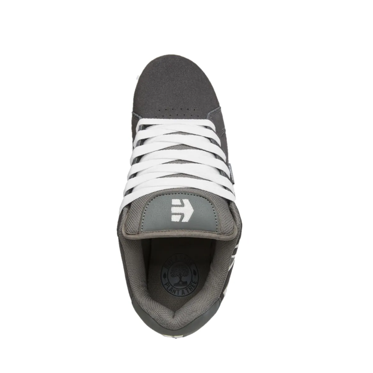 ETNIES 4101000203 067 FADER MN'S (Medium) Dark Grey/White Suede & Synthetic Skate Shoes