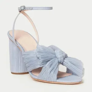 Glamorous Bow Decor Chunky Heeled Ankle Strap Sandals