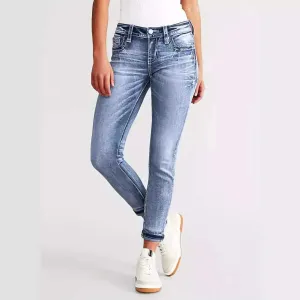 Glow Chic's Skinny Leg Slim Fit Stretching Jeans