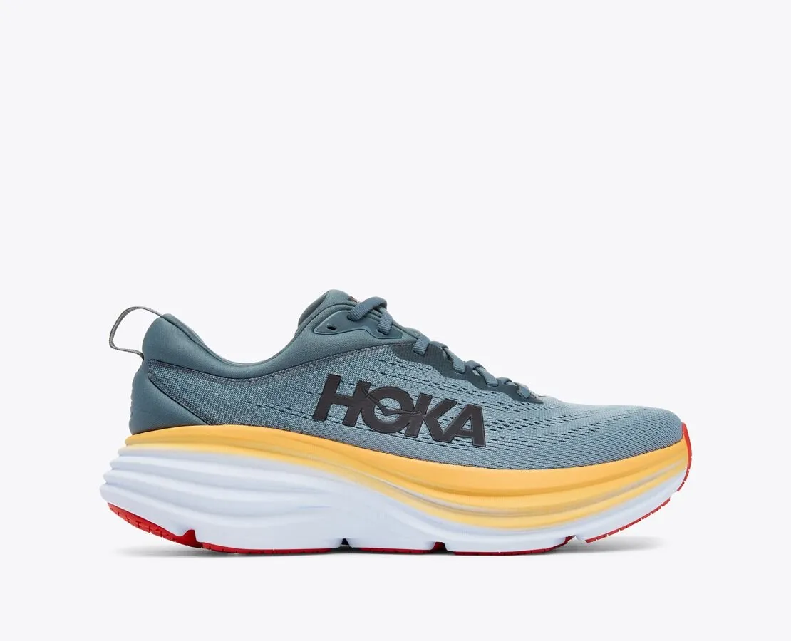 Hoka Bondi 8 Mens Running Shoe - Goblin Blue/Mountain Spring