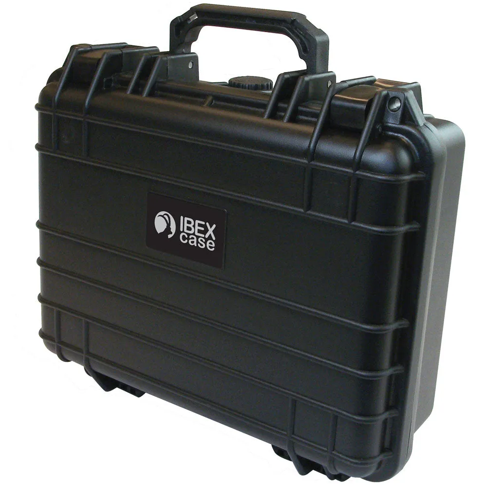 IBEX Protective Case 1300 with foam, 13 x 11 x 4.7", Black (IC-1300BK)