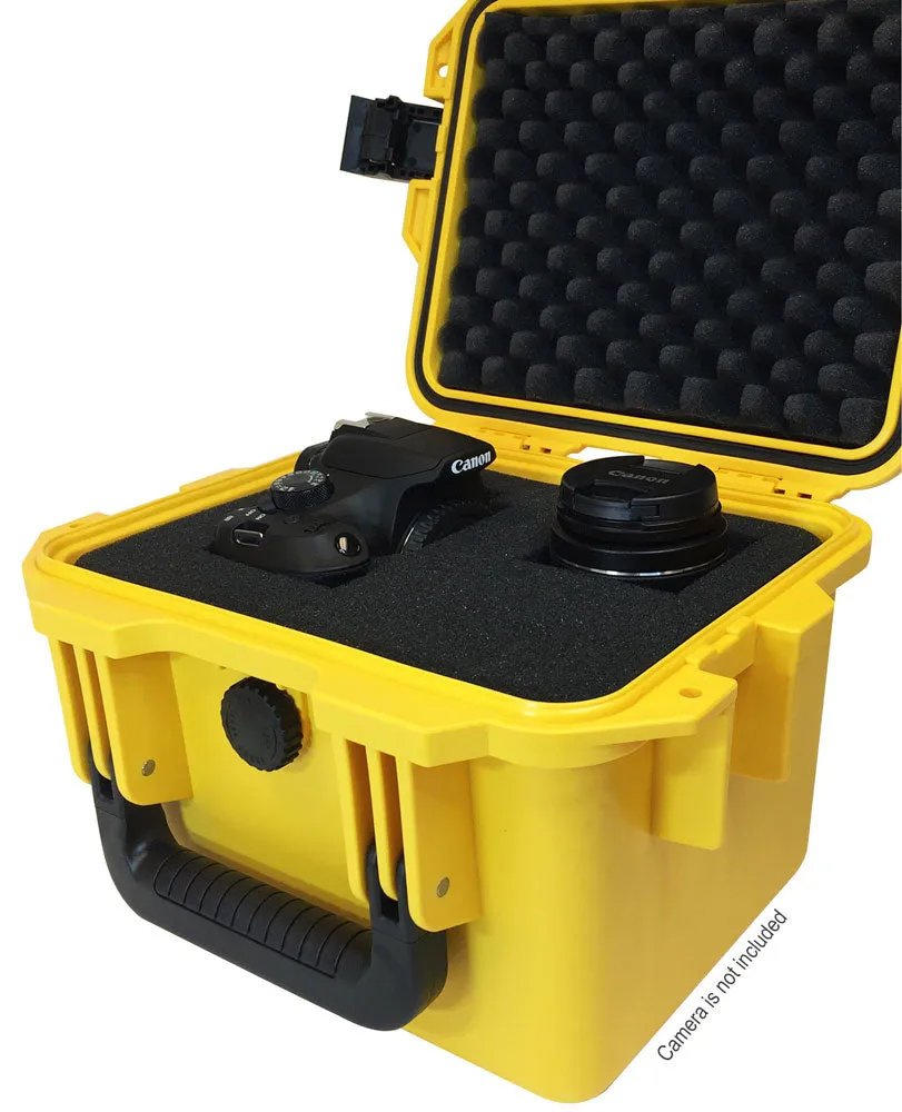 IBEX Protective Case 1360 with foam, 11.8 x 9.8 x 8.4", Yellow (IC-1360YL)