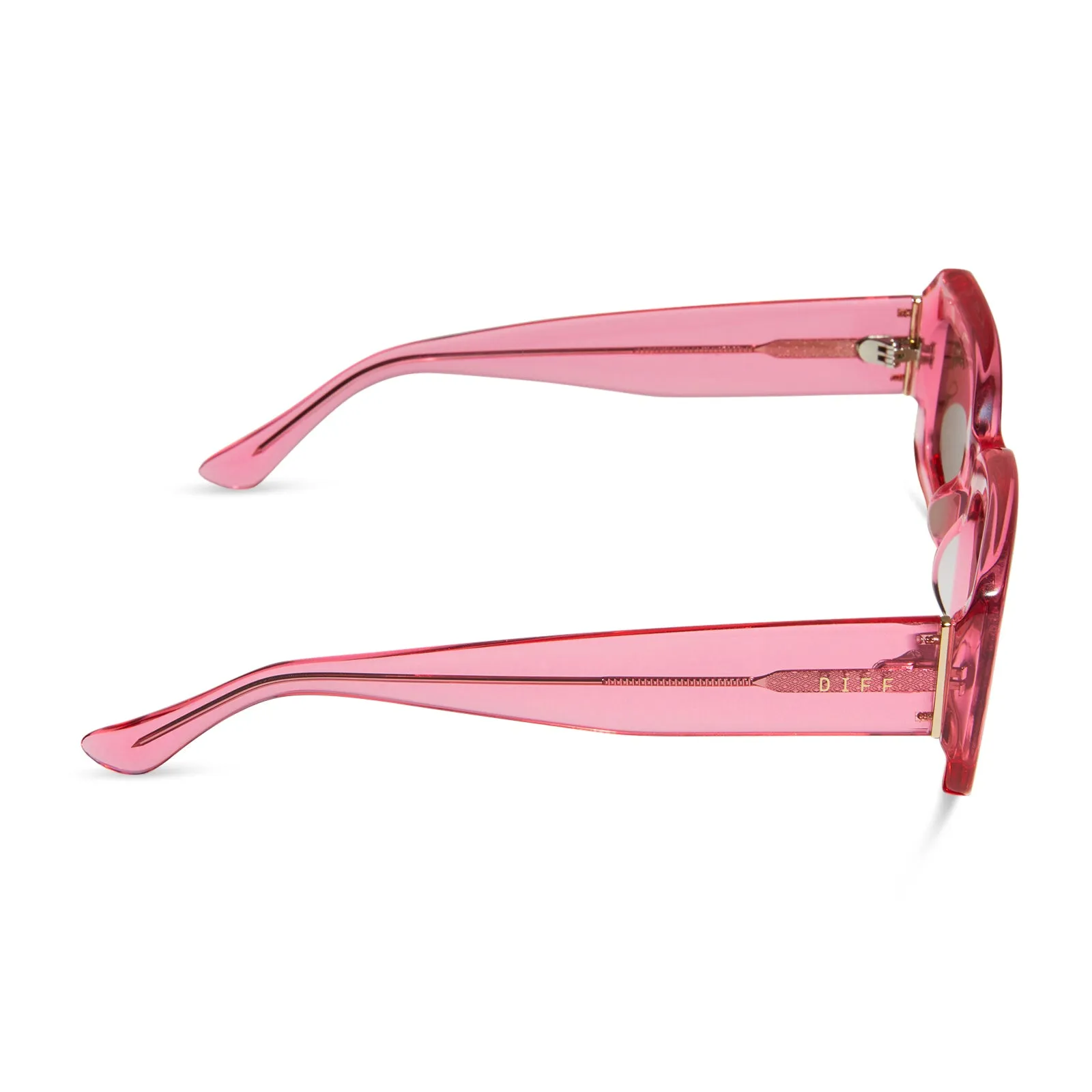 INDY - CANDY PINK CRYSTAL   BROWN SUNGLASSES