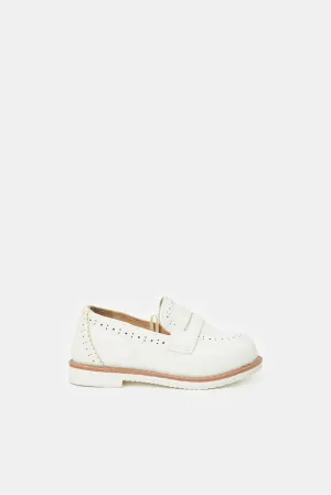 Infant Boys White Loafers