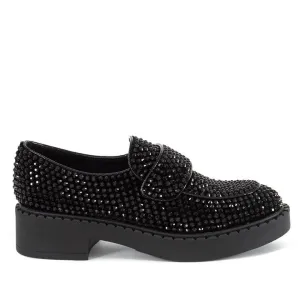 JEFFREY CAMPBELL LIBRARY BLACK LOAFERS