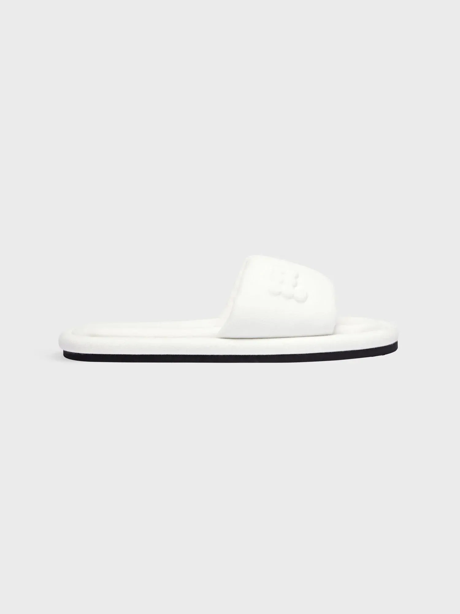 Jersey Slippers—off-white