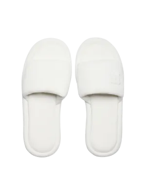 Jersey Slippers—off-white