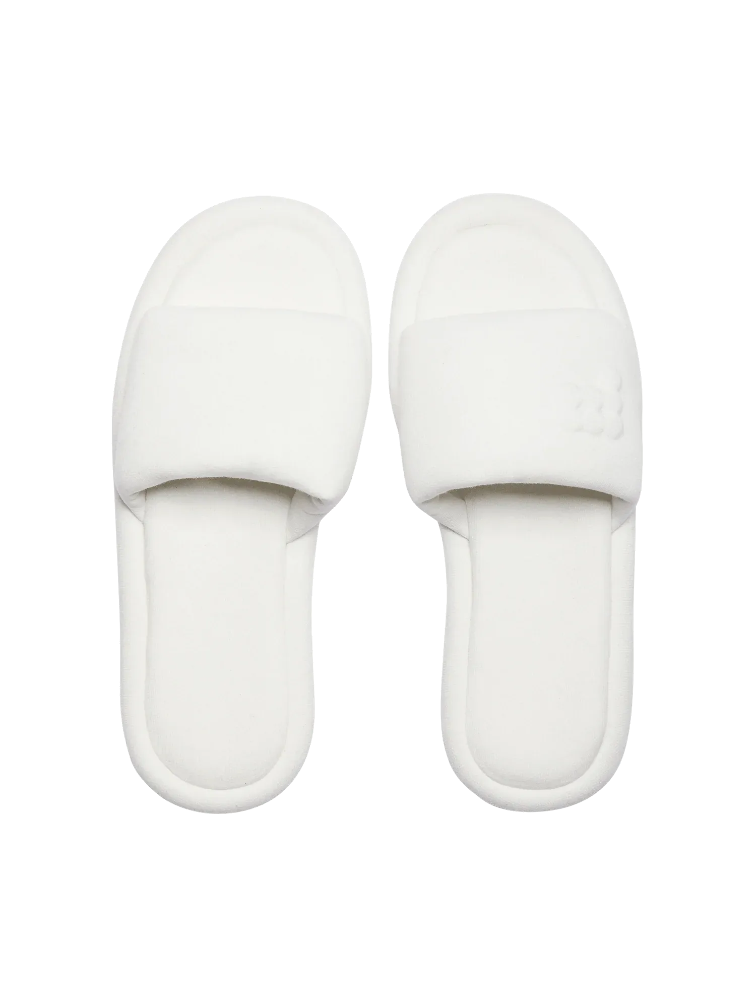 Jersey Slippers—off-white