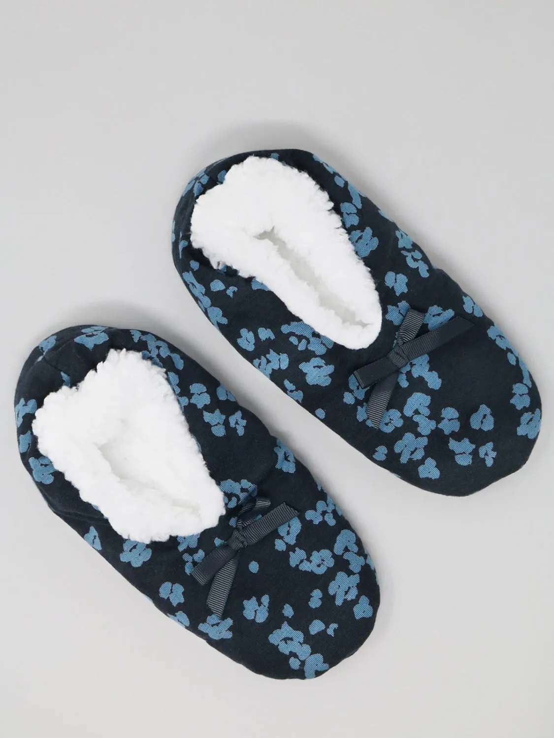 Junetta Bamboo Organic Cotton Printed Slipper Socks