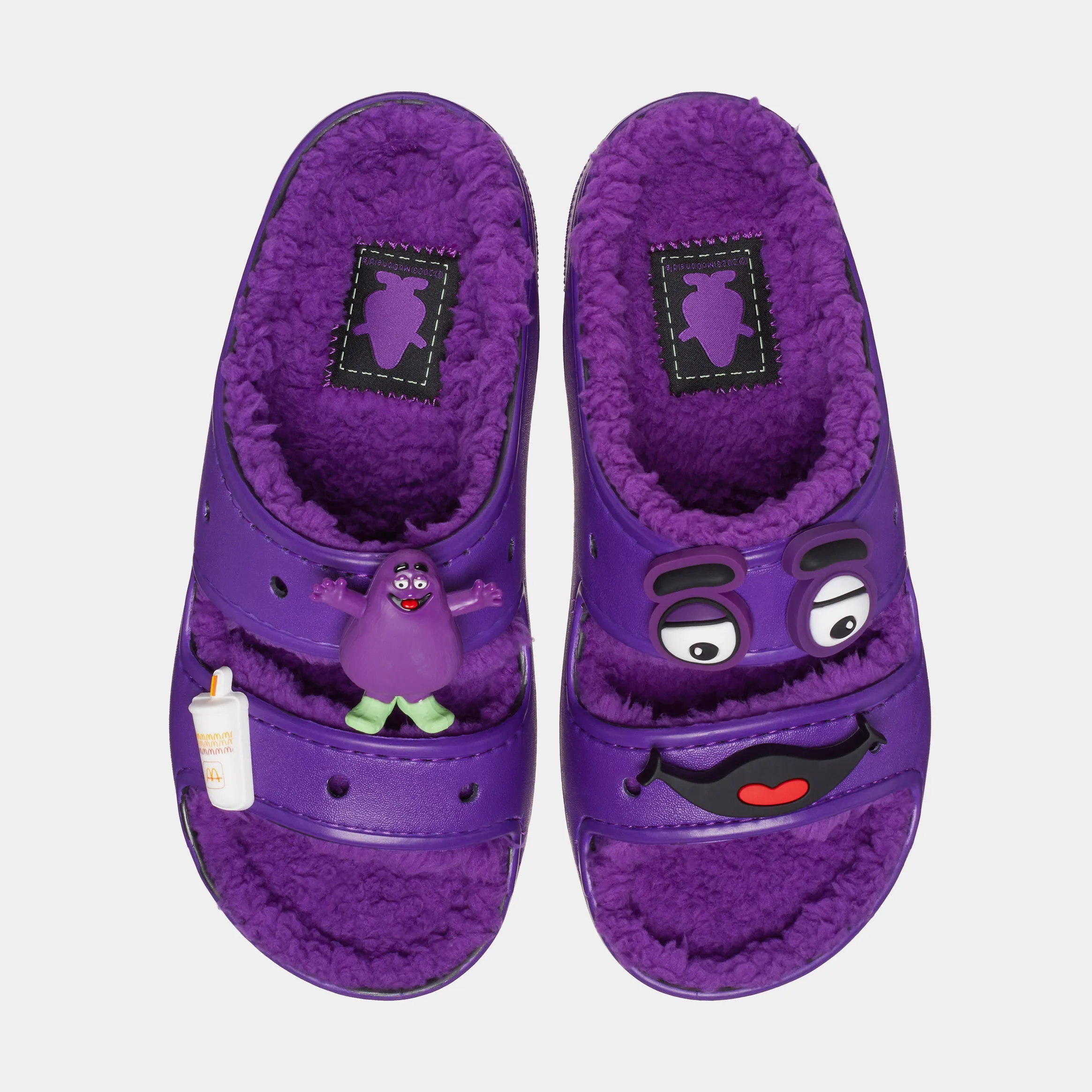 McDonalds Grimace Classic Cozzzy Mens Sandals (Purple)