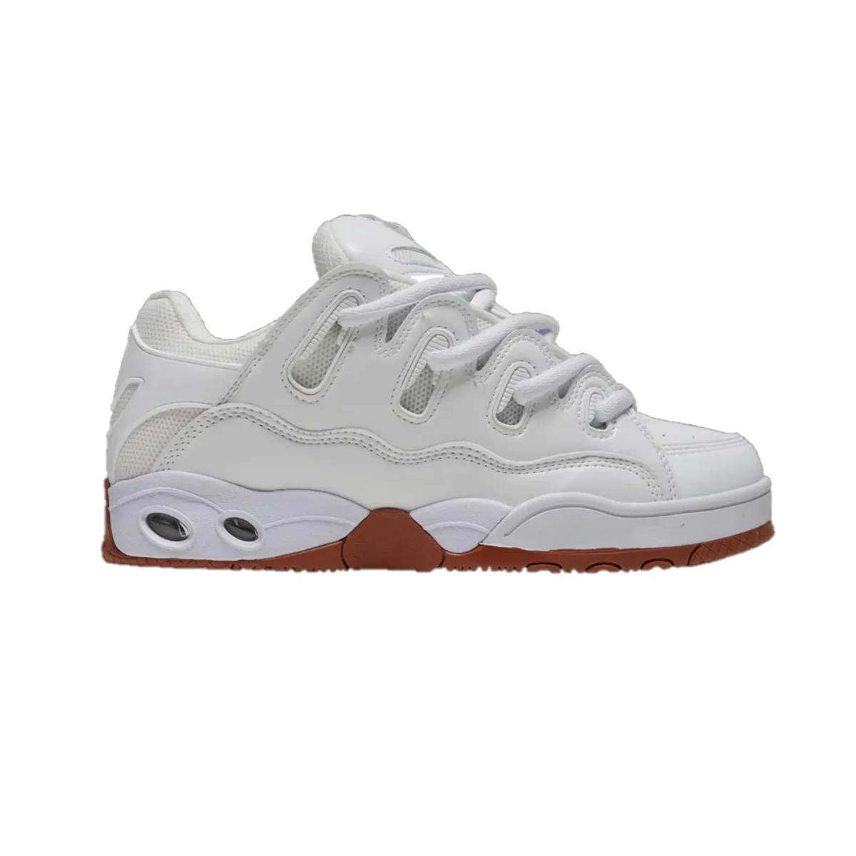 OSIRIS 13711448 D3 OG MN'S (Medium) White/White/Gum Synthetic Leather & Textile Skate Shoes