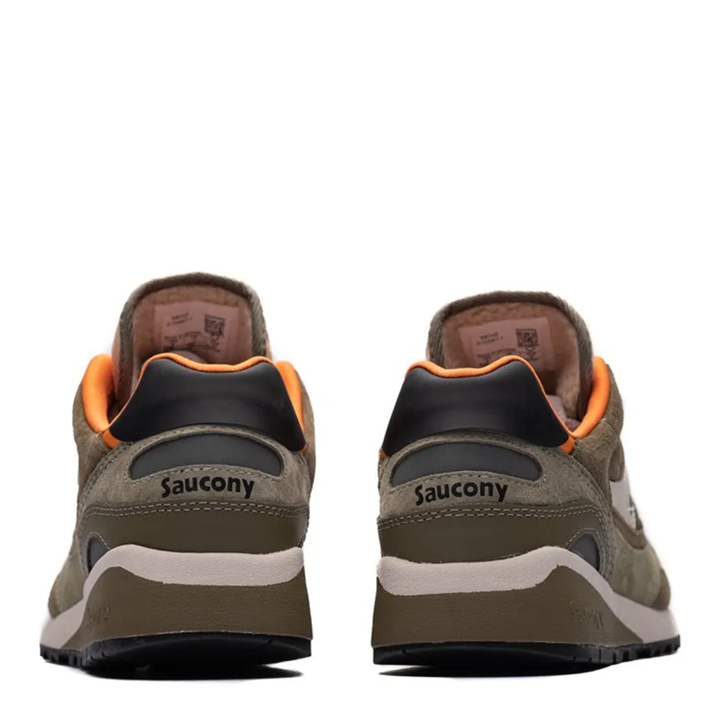 Saucony Originals SHADOW 6000 Men’s - OLIVE/ORANGE