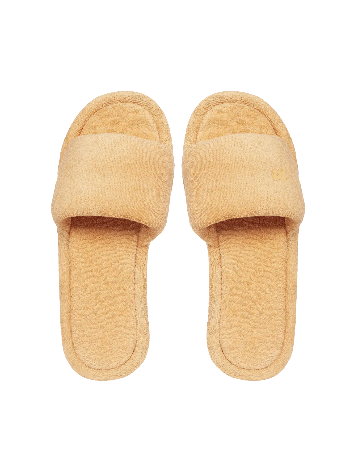 Summer Towelling Slippers—dark sand