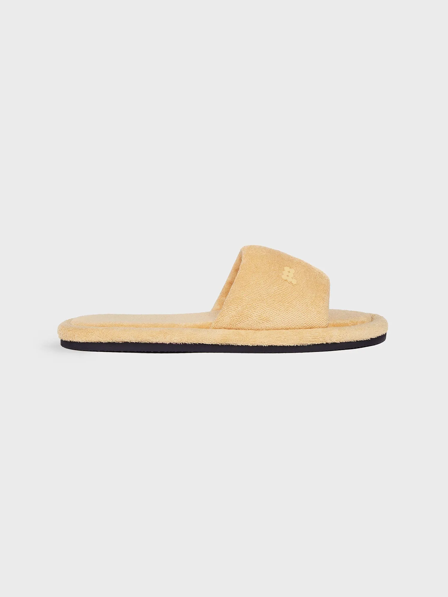 Summer Towelling Slippers—dark sand