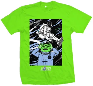 Under The Legs Dunk - Ghost Electric Green T-Shirt