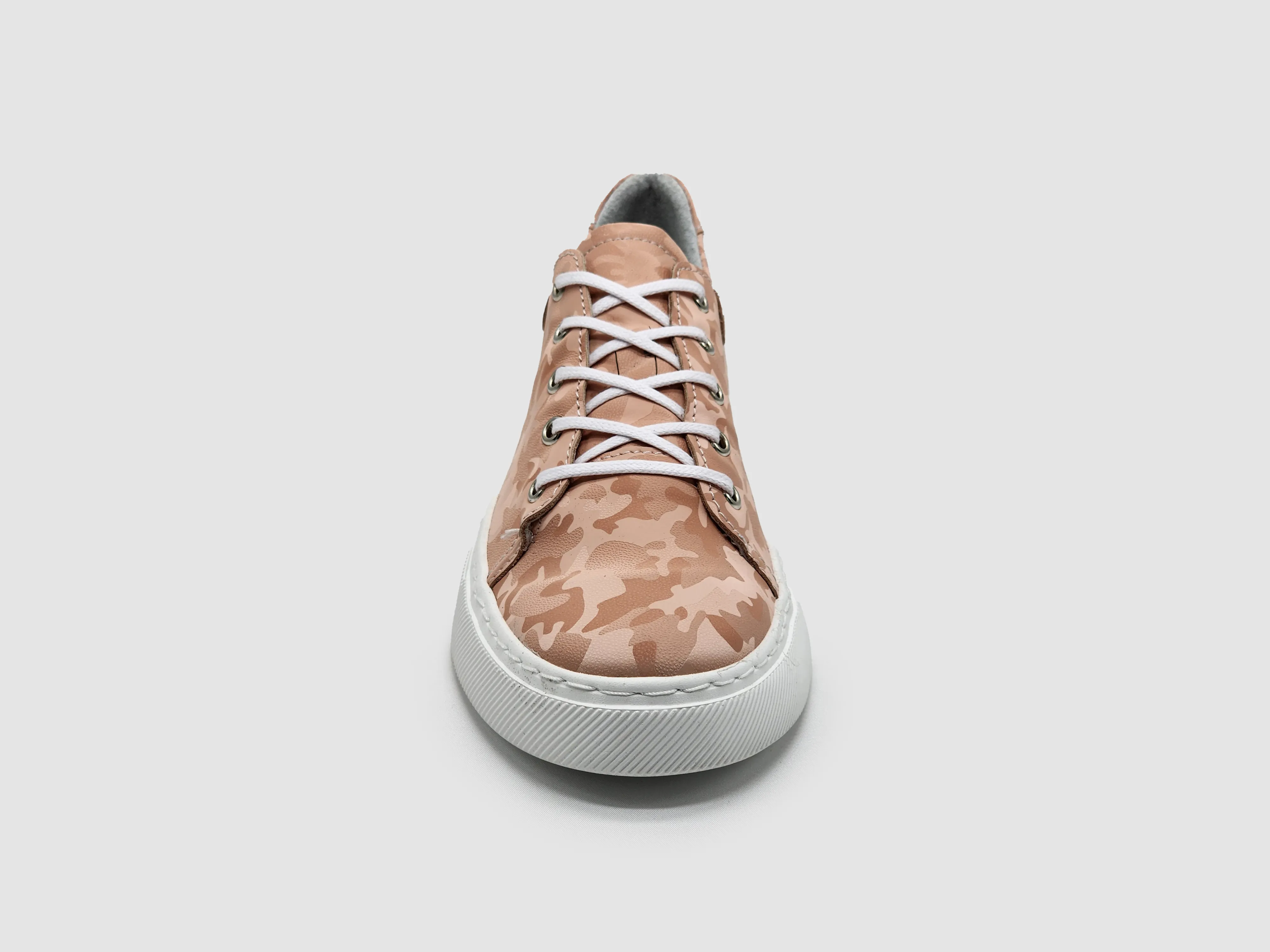 Women's Classic Camo Leather Sneakers - Pink