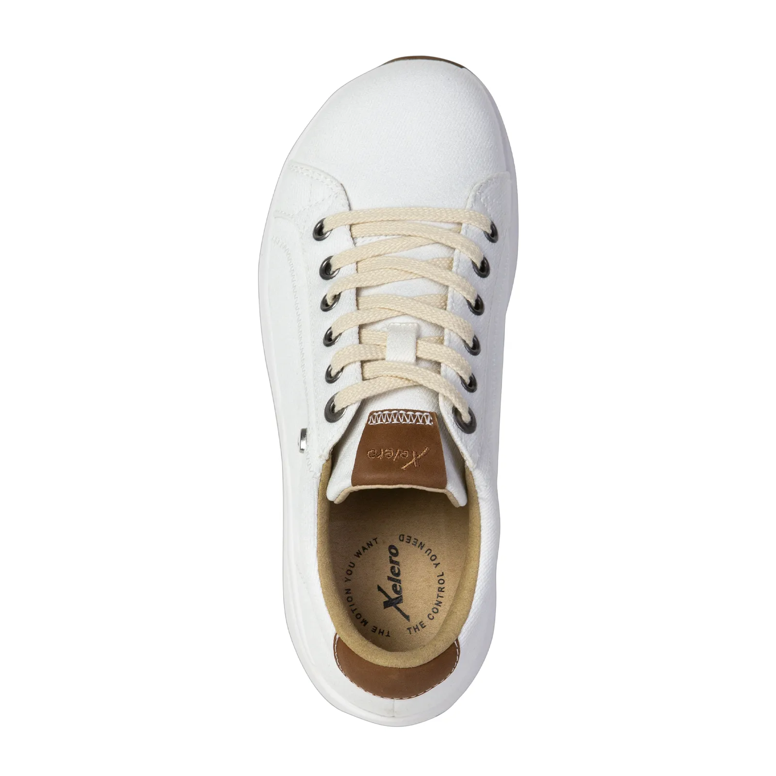 Xelero Heidi Walking Shoe (Women) - White Canvas